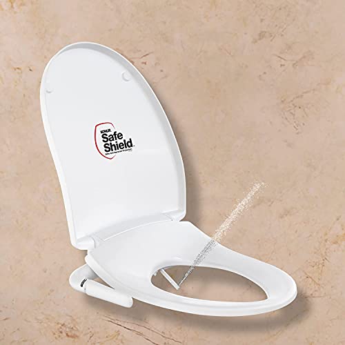 KOHLER-PureClean-Oval-Bidet-Toilet-Seat-with-Self-Cleaning-Nozzle-Retractable-wand-Front-and-Rear-wash-Water-pressure-control-through-Easy-to-use-Lever-White-Oval-Plastic KOHLER PureClean Oval Bidet Toilet Seat, with Self Cleaning Nozzle, Retractable wand, Front and Rear wash, Water pressure control through Easy-to-use Lever (White, Oval, Plastic)