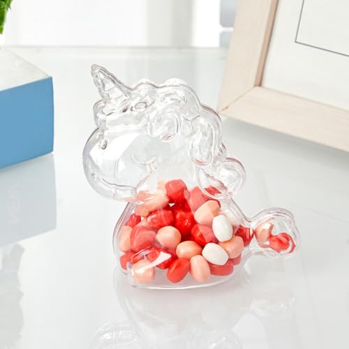 Boîtes en plastique transparent de licorne rangement polyvalent petits objets x24 - 6