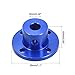 uxcell 6mm Inner Dia H15*D15 Rigid Flange Coupling Motor Guide Shaft Coupler Motor Connector 2PCS for DIY Parts