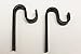 Wrought Iron Single Curtain Rod Bracket (2 pack) - Hand Made by the Amish