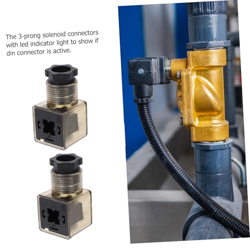 Conector de válvula solenoide Din 43650a impermeable de 3 clavijas 4
