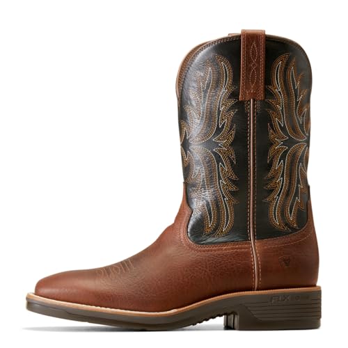 ARIAT Men's Ridgeback Western Boot - Deepest Clay/Black Barrel, 7 Medium2
