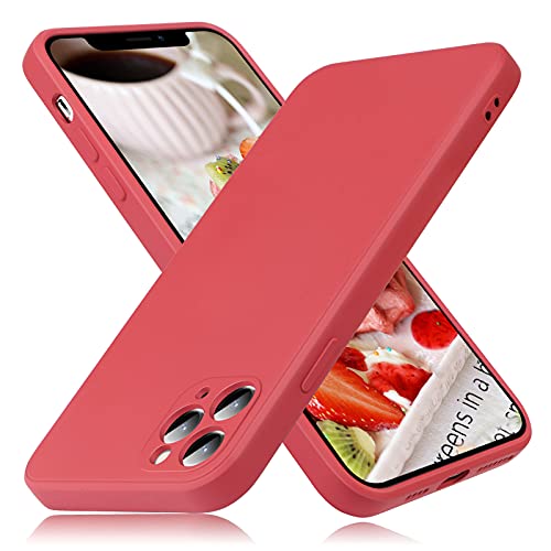 Photo 1 of Peafowl Compatible with iPhone 11 Pro Max Case Soft Liquid Silicone Full-Body Protective Case for iPhone 11 Pro Max(red) 2 pack