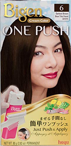 Bigen One Push Darkest Brown Hair Color, 2 Pack