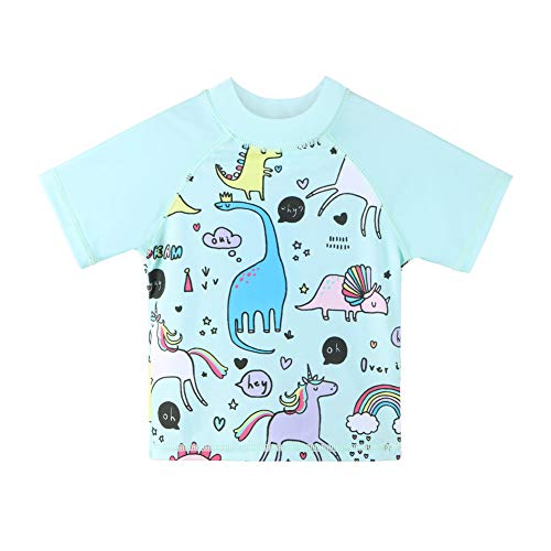 Image of XFGIRLS Toddler Boys' 2-Piece Short Sleeve Swimsuit Trunk and Rashguard