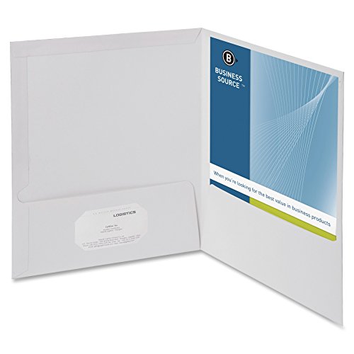 Business Source 2-Pocket Report Covers With Bus Card Holder #TOP5
