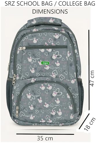 Image of SRZ School Bag College Bag Backpack for women Travel bag Polyester Trendy Stylish Backpack Drawstring Embroidery