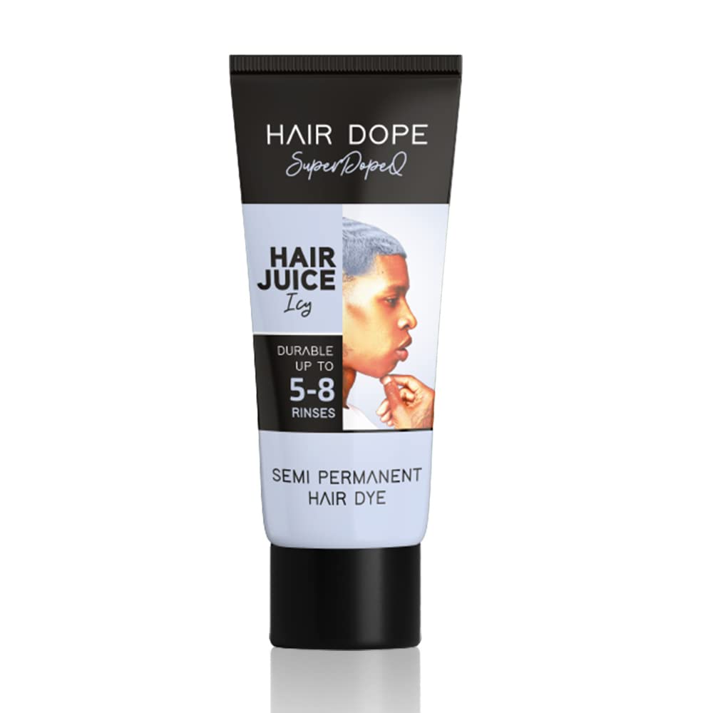 Amazon.com : Semi-permanent Hair Dye – Easy, fast to apply intense color,  lasts up to 8 washes (Colors: Fab Fuchsia, Mula Green, and Icy)– Hair Juice  by Hair Dope, 2.53 oz presentation –
