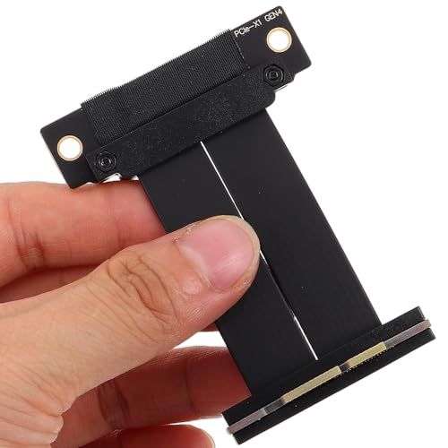 Cable PCIe 4.0 GPU negro para montaje vertical en chasis de ordenador 6