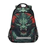 KAAVIYO Dragones Enojados Geniales Niños Mochila Escolar Mochilas Escolares para Estudiante Niñas