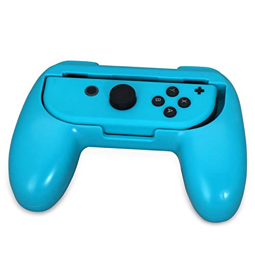 OSTENT 2 x Handle Holder Grip Kit for Nintendo Switch Joy-Con Controller Color Green