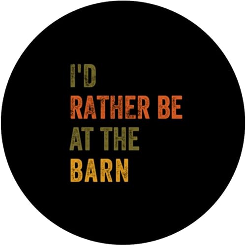 Miniatura 3 de I'd Rather Be At The Barn PopSockets PopGrip intercambiable