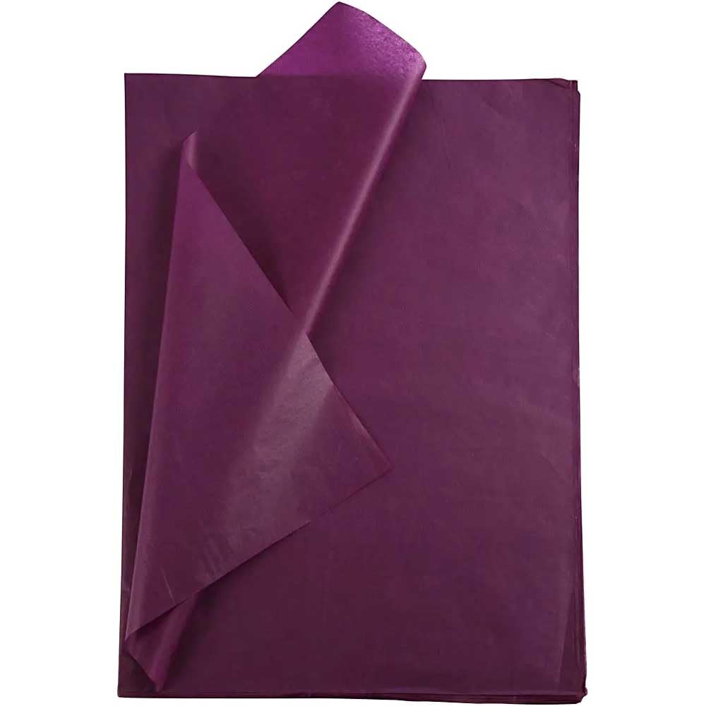 Crafty Capers Plum Purple | 25 Large Sheets of Tissue Paper | 50x70 cm | Craft & Gift Wrapping