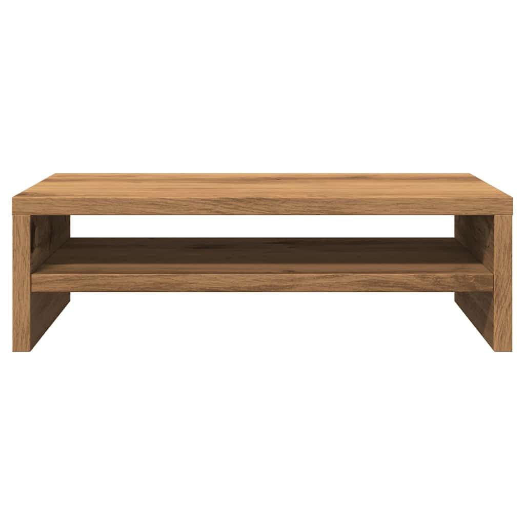 Gecheer Supporto Monitor Rovere Artigianale 42x24x13 cm Multistrato,Supporto per Monitor da Scrivania,Supporto per Laptop per Ufficio e Casa,Supporto Ergonomico per Laptop,PC,Computer,P855797