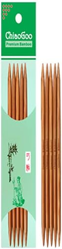ChiaoGoo Aiguilles à Double Pointe en Bambou Patine pour Tricot de Chaussettes 1