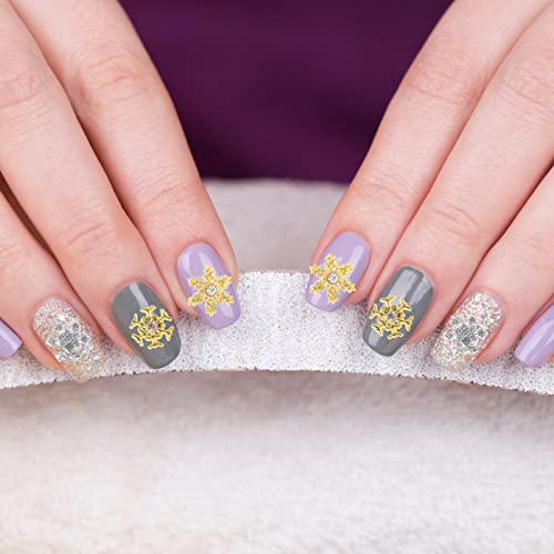 Décor d'ongle délicat flocon de neige en alliage résistant et facile à poser - 4