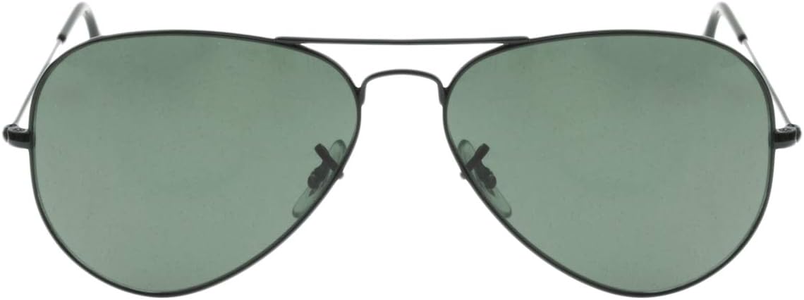 Ray-Ban Aviator Sunglasses, Black/G-15XLT, One Size