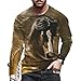 Manches Longues Impression 3D Hommes Dessin Animé Animal Print Chemise De Sport Hommes Printemps Automne Mode Sport Décontracté Unique Motif Créatif T-Shirt Hommes M-M22 3XL