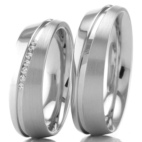 Preisvergleich Produktbild 500 / - Palladium Trauringe B-48-02615-16