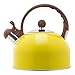 Oyrcvweuy Bollitore da tè in acciaio inox, 2,5 l, colore: giallo immagine