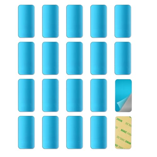 Image of Metal Adhesive Plate Magnetic Stripe for Magnetic LED Lights & Under Counter Lights,Replacement Magnetic Strips with Adhesive Backing(20 Pcs)