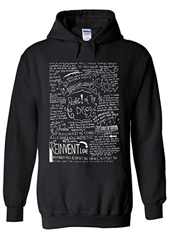 PatPat Store Panic at The Disco Music Novelty Black Men Women Unisex Hooded Sweatshirt Hoodie-S