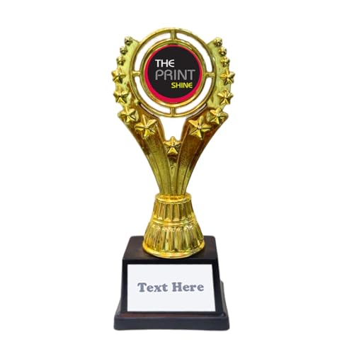Customized Shiny Golden Trophies with Plastic Base – Big Size Tro...