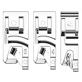 3Pcs Rolled Presser Hem Foot, Sewing Machine Foot for Singer, Brother Sewing Machine,Rolled Hem Presser Foot Singer with 3 Sizes (3mm/4mm/6mm)