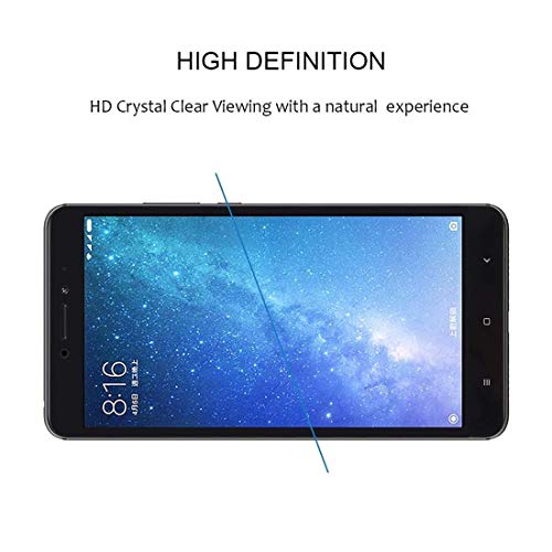 Image of Zitel Tempered Glass Screen Protector for Redmi Mi Max 2 / Mi max (Black) Edge to Edge Full Screen Coverage with Easy Installation Kit