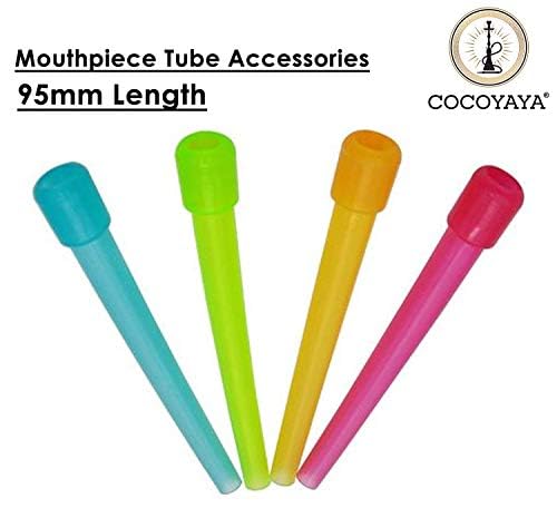 Image of Cocoyaya Reusable-Disposable Filter Tips, Hookah Mouth Tube Aceessories Pack of 2 (80 pcs) Multicolor
