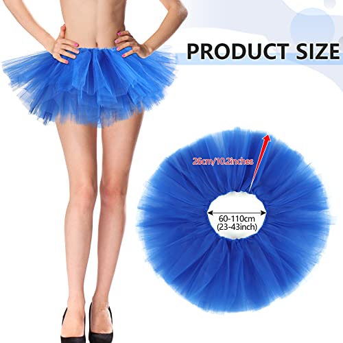 Zhanmai Tutu Skirt Women Adult Classic Elastic 5 Layered Halloween Short Tulle Skirt Lady 80'S Dance Costume thumb #3