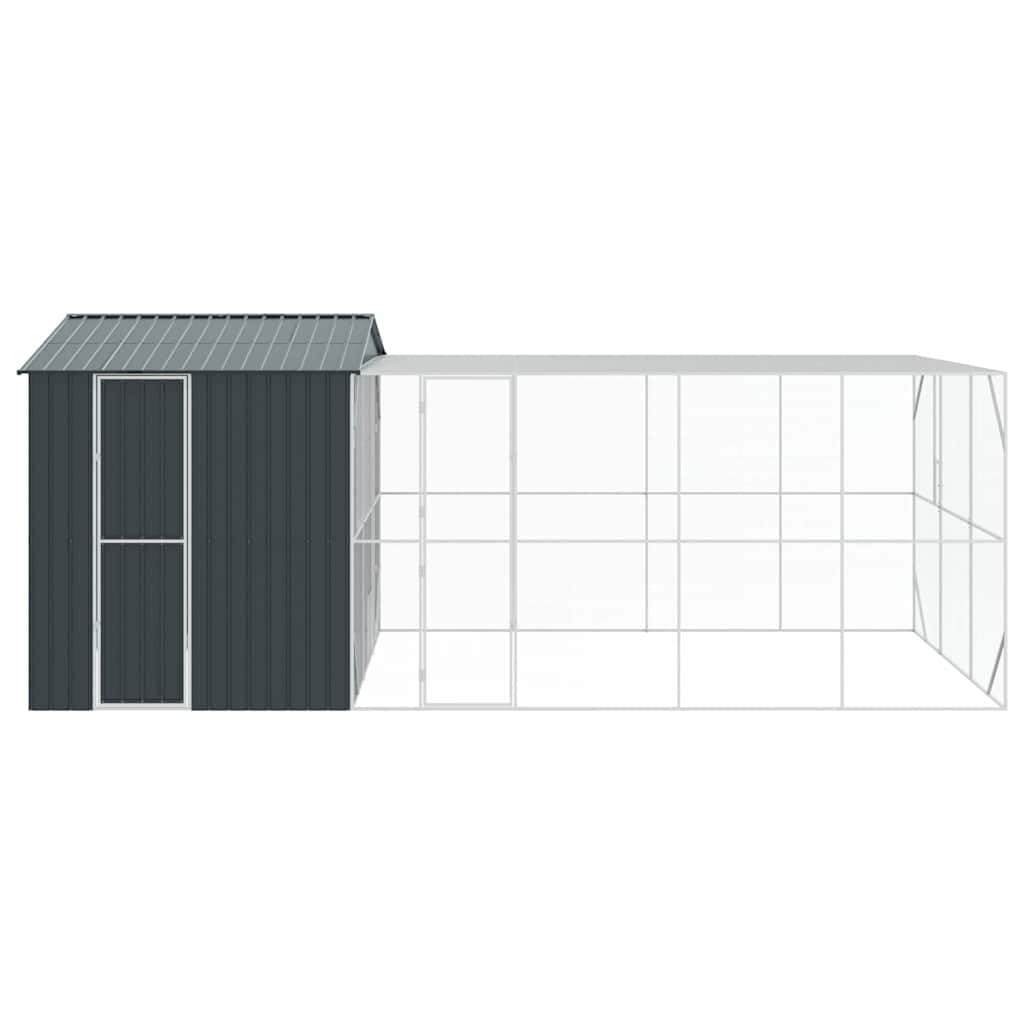 INLIFE Vogelkäfig Anthrazit 635 x 304 x 247 cm Verzinkter Stahl,Tier- & Haustierbedarf,Haustierbedarf,Vogelbedarf,Vogelkäfige & -ständer,Anthrazit,182.8 KG,3325166
