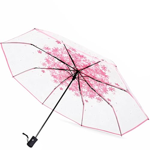 Image of VOGARD Windproof Travel Umbrella, Compact Auto Folding Umbrella for Rain & Sun, Strong Frame Lightweight Portable Umbrella for Men & Women
