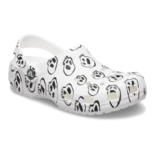 Image of Crocs Unisex-Child Classic Graphic Clog, Skulls, 12 Little Kid