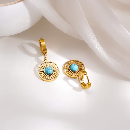 Image of Rubans Demi Fine Stainless Steel Hoop Earrings Daily Gift for Women & Girls