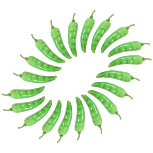 PRETYZOOM 20pcs Simulation Bell Pepper Model Vegetables Decor Chic Pepper Photo Prop Simulation Peppers Chili Ornament Fake Chili Peppers Vegetable False Chili Foam Fake Fruit Accessories