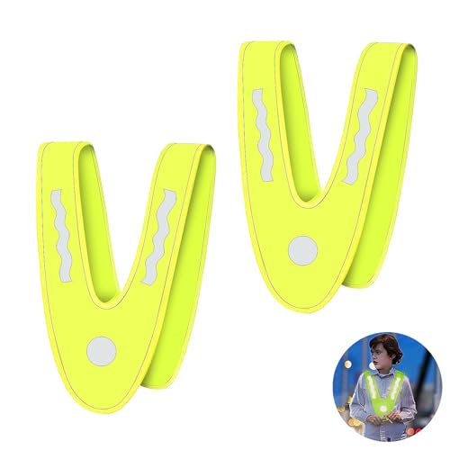 YUGUOLAN Warnweste Kinder 1-3 Jahre, Kinder Warnweste, Sicherheitsweste Kinder, Reflektoren Kleidung Kinder, Kinderwarnweste V-Form, Warnschutzweste, Für Kinder Erwachsene