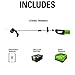 Greenworks 80V 16 inch Brushless String Trimmer, 2.0Ah Battery & Rapid Charger Included, ST80L210