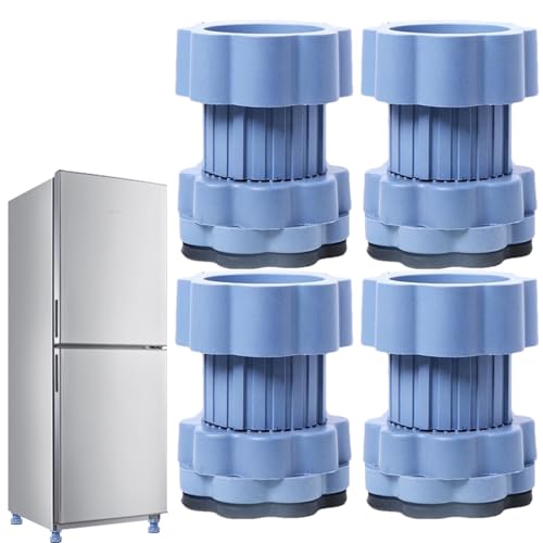 Vibrationsdämpfer Waschmaschine | Antirutsch Pads Geräteunterlage | 4 Stück Anti-Vibrations Unterlage Gummi | Rutschfeste Stoßdämpfer Zur Geräuschreduktion & Feuchtigkeitsschutz Für Waschmaschine & Kü