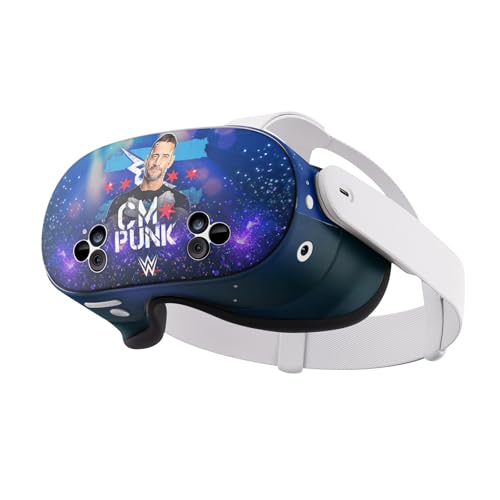 Autocollant WWE CM Punk Meta Quest 3S skin vinyle protection univers de catch personnalisé
