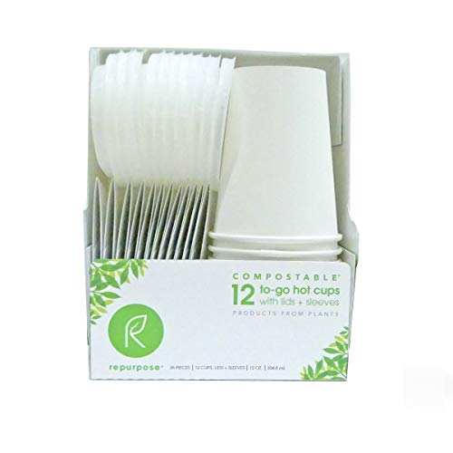 Repurpose 100% compostable plant-based insulated hot cup and lid …
