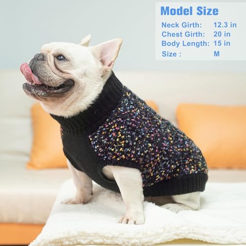 Image of BEAUTYZOO Dog Sweaters for X-Small Dogs, Knit Clothes with Harness Hole