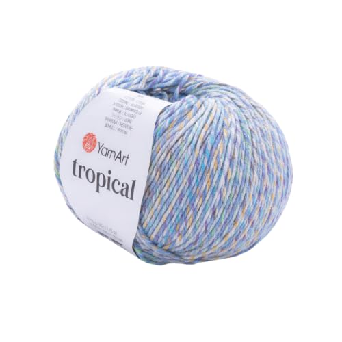 Image of YarnArt Tropical Sport Yarn - 55% Cotton, 45% PAC - Multicolor Knitting & Crochet Yarn - 50g (174 yds) | Soft, Durable & Lightweight | Perfect for Amigurumi, Clothing & Accessories (614-2)