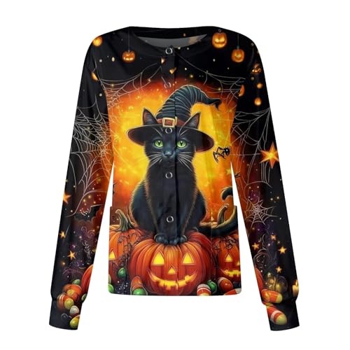 Printed Scrub Jackets for Woman Print Long Sleeve Plus Size Womens Scrubs for Women Nursing Jacket with Pockets