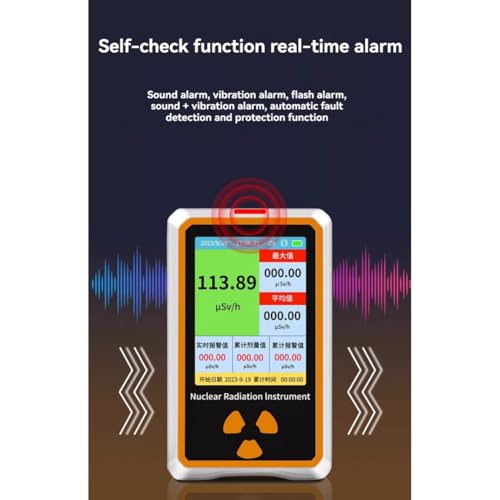 Dosímetro detector de radiación con alarma de dosis electromagnética 6