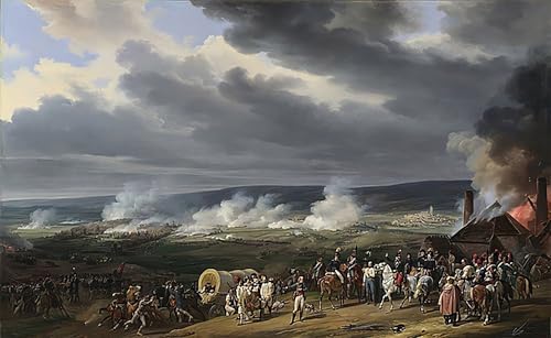 Impression d'art Art Tableau la bataille de Jemappes Horace Vernet finition premium toile