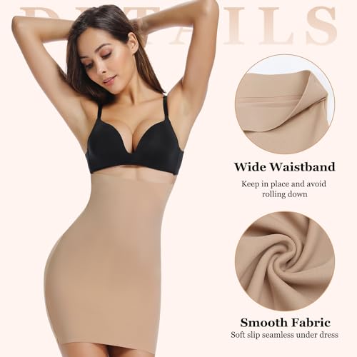 JOYSHAPER High Waist Half Slips for Women Under Dresses Tummy Control Shapewear Slip Slimming Body Shaper4