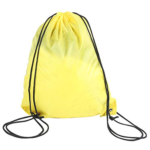 Kletterrucksack mit Kordelzug, Rucksack, Aufbewahrung, Rucksack, Outdoor-Sport, wasserdicht, Reisen, Wandern, Camping, für Damen und Herren, gelb Cover