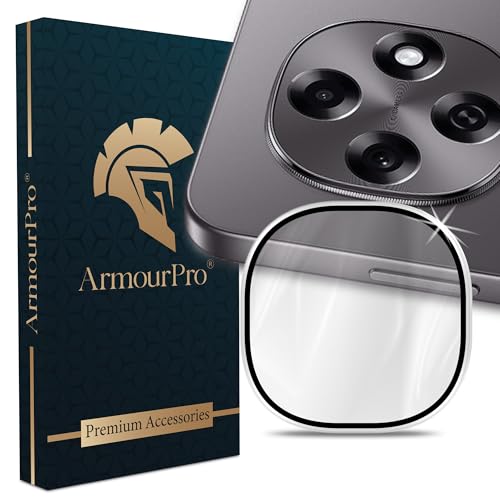 Image of ArmourPro Camera Lens Protector Tempered Glass for Oppo F31 Pro (6.83 Inches) Tough HD Individual Aluminum Alloy Rings 9H Camera Cover, Scratch-Resistant,Camera Rings Protection| Silver, 1 Pack