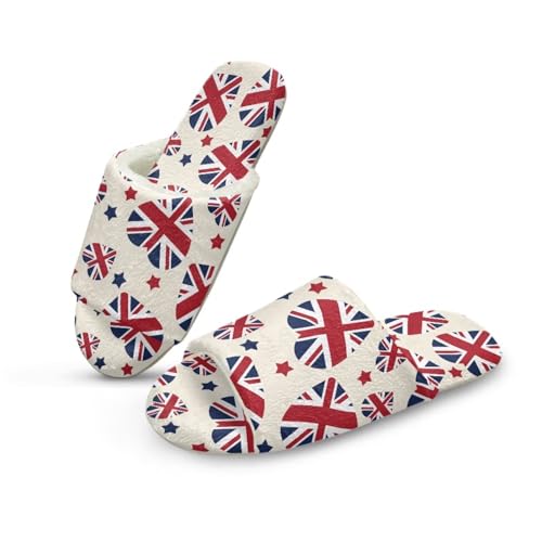 Fuzzy Open Toe Slippers for Women Men Lightweight House Shoes for Indoor Breathable Washable